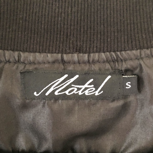 Motel Coppens Bomber Jacket -Black- Sz. Small - Picture 4 of 8